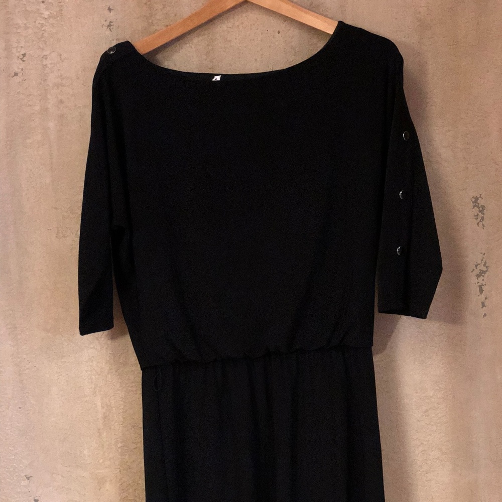 Black Knit Shift Dress